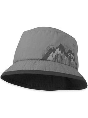 Outdoor Research Kids Solstice Sun Bucket Hat Pewter UPF 50+ Size M/3-6 Years
